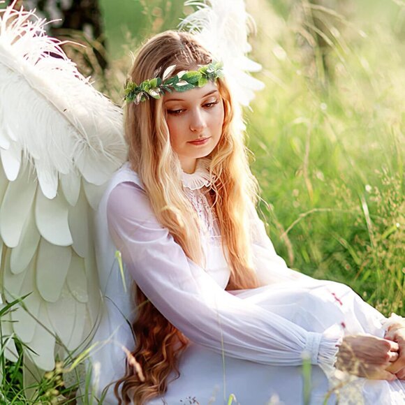 Fairy Woodland Crown Handmade Elf Headband Flower Circlet for Women Girls main image 5
